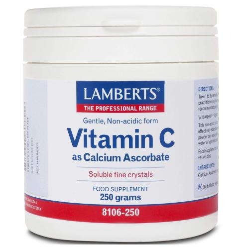 Lamberts Vitamin C as Calcium Ascorbate Συμπλήρωμα Διατροφής Βιταμίνης C σε Σκόνη 250g